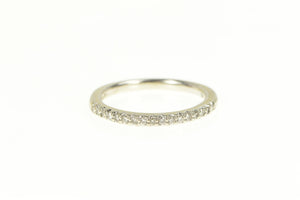 14K Diamond Classic Simple Wedding Band Ring White Gold