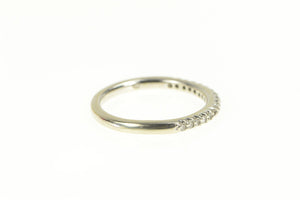 14K Diamond Classic Simple Wedding Band Ring White Gold