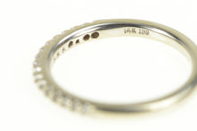 Load image into Gallery viewer, 14K Diamond Classic Simple Wedding Band Ring White Gold