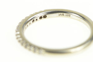 14K Diamond Classic Simple Wedding Band Ring White Gold