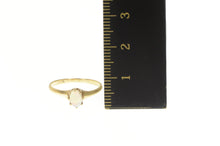 Load image into Gallery viewer, 14K Oval Natural Opal Classic Cabochon Statement Ring Yellow Gold