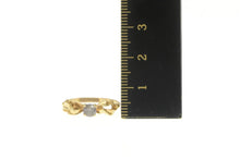 Load image into Gallery viewer, 10K Amethyst Bow Ribbon Promise Forget Me Not Ring Yellow Gold