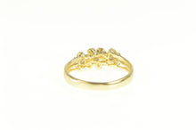 Load image into Gallery viewer, 14K Plumeria Flower Diamond Tropical Bloom Ring Yellow Gold