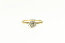 Load image into Gallery viewer, 14K Retro Diamond Round Cluster Engagement Ring Yellow Gold