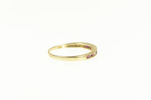 Load image into Gallery viewer, 14K Ruby Diamond Classic Wedding Band Ring Yellow Gold