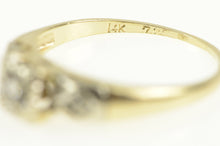 Load image into Gallery viewer, 14K 1950&#39;s Classic Diamond Three Stone Engagement Ring Yellow Gold