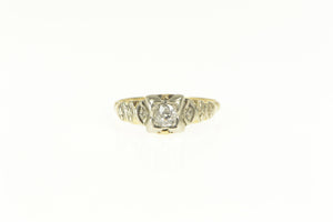 10K Three Stone Diamond Classic Engagement Ring Yellow Gold