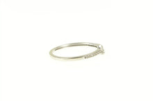Load image into Gallery viewer, 10K Curved Contour Diamond Wedding Band Ring White Gold