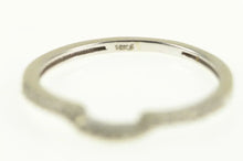 Load image into Gallery viewer, 10K Curved Contour Diamond Wedding Band Ring White Gold