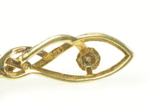 Load image into Gallery viewer, 10K Diamond Twist Loop Journey Statement Pendant Yellow Gold