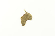 Load image into Gallery viewer, 14K Africa African Continent Map Travel Souvenir Charm/Pendant Yellow Gold