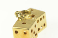 Load image into Gallery viewer, 14K 3D Dice Die Gambling Lucky Good Luck Charm/Pendant Yellow Gold