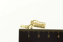 Load image into Gallery viewer, 14K 3D Diamond Cut Golf Club Bag Golfer Charm/Pendant Yellow Gold
