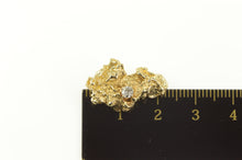 Load image into Gallery viewer, 14K Diamond Raw Cluster Nugget Statement Pendant Yellow Gold