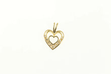 Load image into Gallery viewer, 14K Diamond Heart Love Symbol Classic Pendant Yellow Gold