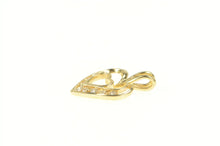 Load image into Gallery viewer, 14K Diamond Heart Love Symbol Classic Pendant Yellow Gold