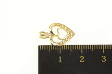 Load image into Gallery viewer, 14K Diamond Heart Love Symbol Classic Pendant Yellow Gold