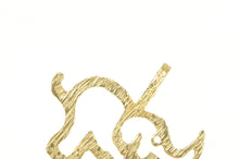 Load image into Gallery viewer, 14K Diamond Cut Elephant African Animal Pendant Yellow Gold