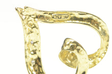 Load image into Gallery viewer, 10K Classic Diamond Wavy Curvy Heart Love Pendant Yellow Gold