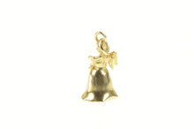 Load image into Gallery viewer, 14K 3D Articulated Bell Cherub Guardian Angel Charm/Pendant Yellow Gold