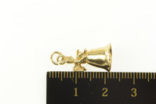 Load image into Gallery viewer, 14K 3D Articulated Bell Cherub Guardian Angel Charm/Pendant Yellow Gold