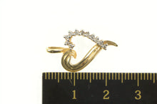 Load image into Gallery viewer, 10K Diamond Classic Wavy Heart Love Symbol Pendant Yellow Gold