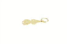 Load image into Gallery viewer, 14K Stylized Frog Cut Out Toad Animal Charm/Pendant Yellow Gold