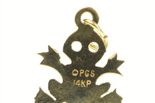 Load image into Gallery viewer, 14K Stylized Frog Cut Out Toad Animal Charm/Pendant Yellow Gold