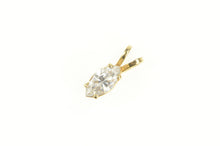 Load image into Gallery viewer, 14K Marquise Cubic Zirconia Solitaire Classic Pendant Yellow Gold