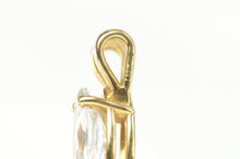 Load image into Gallery viewer, 14K Marquise Cubic Zirconia Solitaire Classic Pendant Yellow Gold
