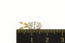 Load image into Gallery viewer, 14K Marquise Cubic Zirconia Solitaire Classic Pendant Yellow Gold