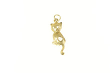 Load image into Gallery viewer, 14K Articulated Cat Kitty Kitten Wagging Tail Charm/Pendant Yellow Gold