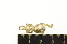 Load image into Gallery viewer, 14K Articulated Cat Kitty Kitten Wagging Tail Charm/Pendant Yellow Gold