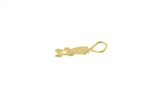 Load image into Gallery viewer, 14K Heart Cut Out Teddy Bear Stuffed Animal Love Charm/Pendant Yellow Gold