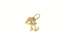 Load image into Gallery viewer, 14K Cross Anchor Heart Faith Hope Love Symbol Charm/Pendant Yellow Gold