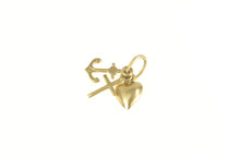 Load image into Gallery viewer, 14K Cross Anchor Heart Faith Hope Love Symbol Charm/Pendant Yellow Gold
