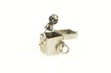 Load image into Gallery viewer, Sterling Silver 3D Articulated Jack in the Box Charm/Pendant