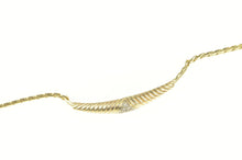 Load image into Gallery viewer, 14K Diamond Cluster Scalloped Cluster Chain Bracelet 7&quot; Yellow Gold