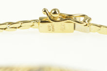 Load image into Gallery viewer, 14K Diamond Cluster Scalloped Cluster Chain Bracelet 7&quot; Yellow Gold