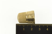 Load image into Gallery viewer, 14K Victorian Engraved Scroll Design Thimble Yellow Gold