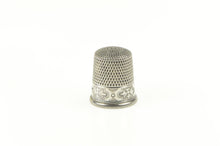 Load image into Gallery viewer, Sterling Silver Ornate Art Deco Sewing Tool Thimble