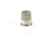 Load image into Gallery viewer, Sterling Silver Ornate Art Deco Sewing Tool Thimble