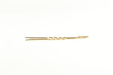 Load image into Gallery viewer, 10K Victorian Ornate Scalloped Design Hair Pin/Brooch Yellow Gold