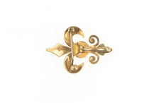 Load image into Gallery viewer, 14K Seed Pearl Encrusted Fleur De Lis Pin/Brooch Yellow Gold