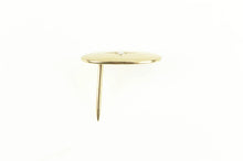 Load image into Gallery viewer, 14K Retro Diamond Inset Oval Grooved Lapel Pin/Brooch Yellow Gold