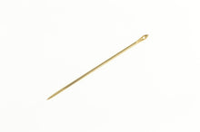 Load image into Gallery viewer, 14K Simple Classic Sewing Needle Stitching Tool Charm/Pendant Yellow Gold