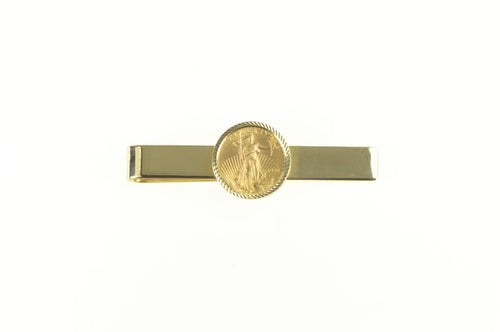 14K 1996 1/10th Oz $5 US Gold Coin Classic Money Clip Yellow Gold
