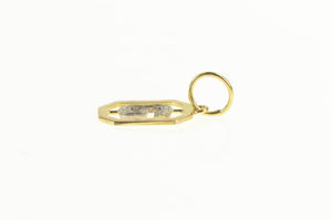 18K Two Tone G Monogram Letter Name Initial Charm/Pendant Yellow Gold