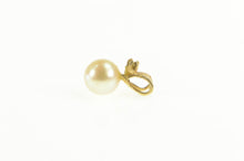 Load image into Gallery viewer, 14K Pearl Diamond Accent 6.9m Classic Pendant Yellow Gold