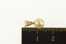 Load image into Gallery viewer, 14K Pearl Diamond Accent 6.9m Classic Pendant Yellow Gold